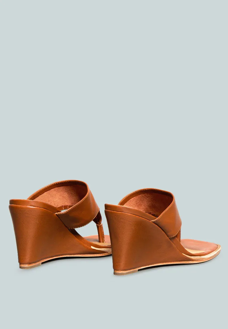 Onassis Thong Wedge Sandals