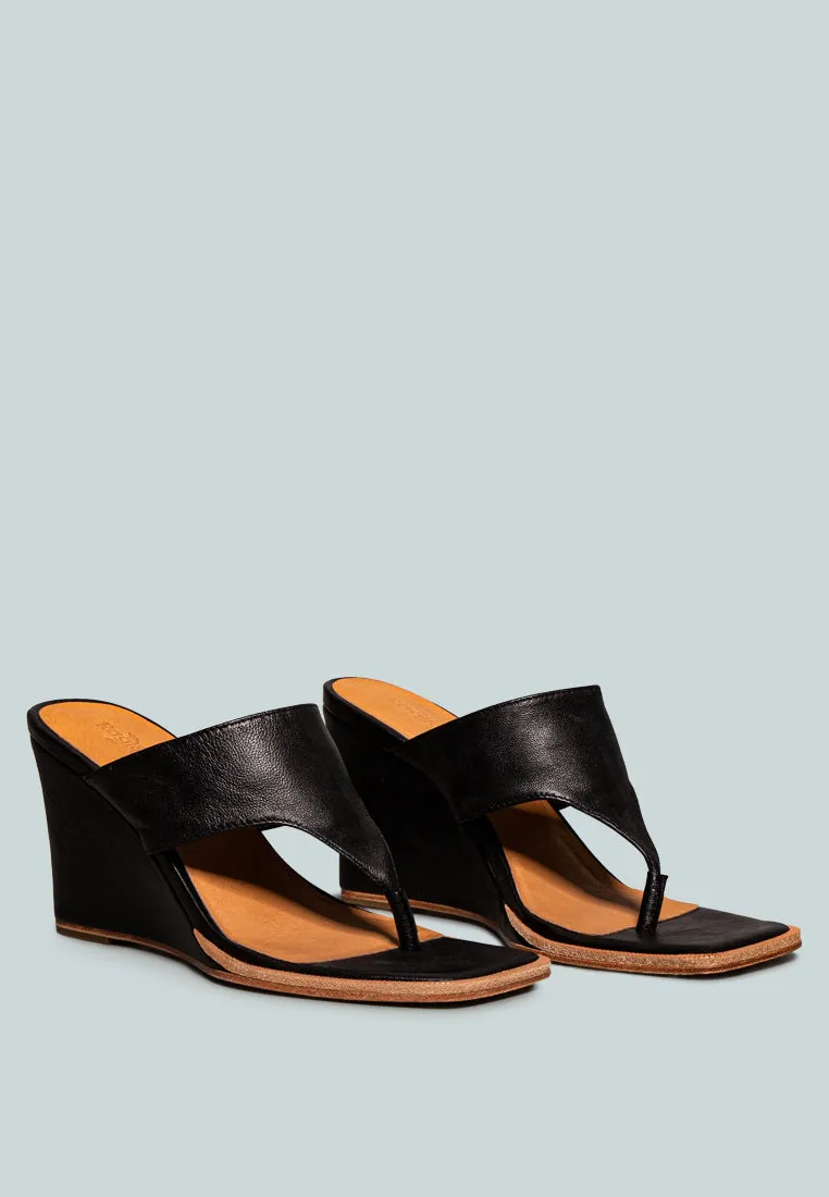 Onassis Thong Wedge Sandals