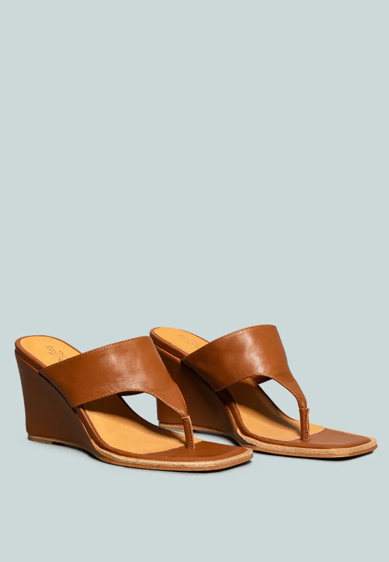 Onassis Thong Wedge Sandals