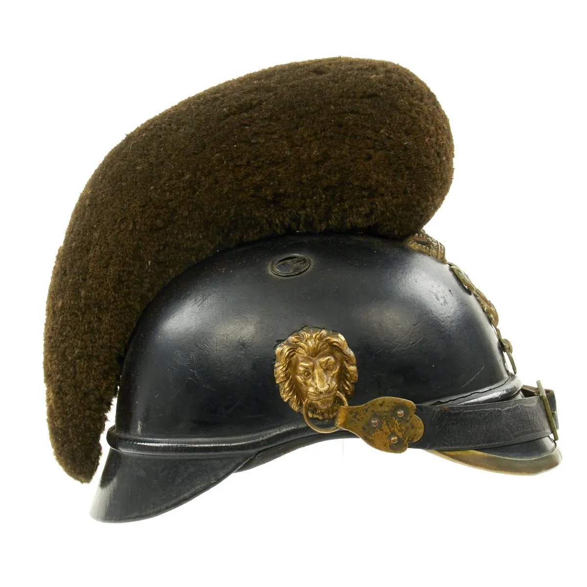 Original 19th Century Bavarian Raupenhelme Cavalry Helmet from the Reign of "Mad King" Ludwig II