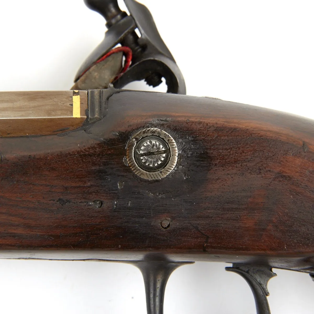 Original 19th Century English Flintlock Dueling Pistol with Set Trigger by H.W. Mortimer - circa 1810