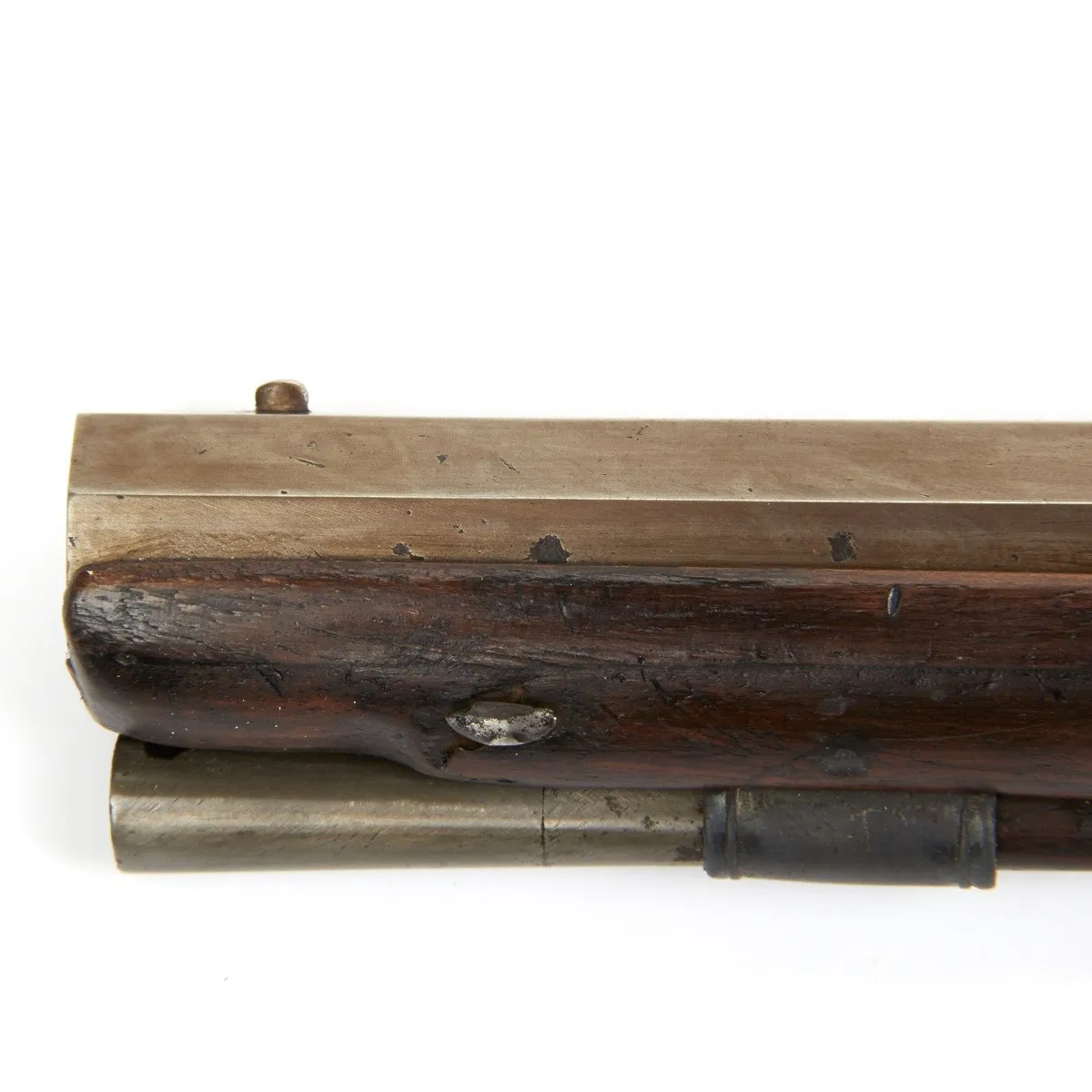 Original 19th Century English Flintlock Dueling Pistol with Set Trigger by H.W. Mortimer - circa 1810