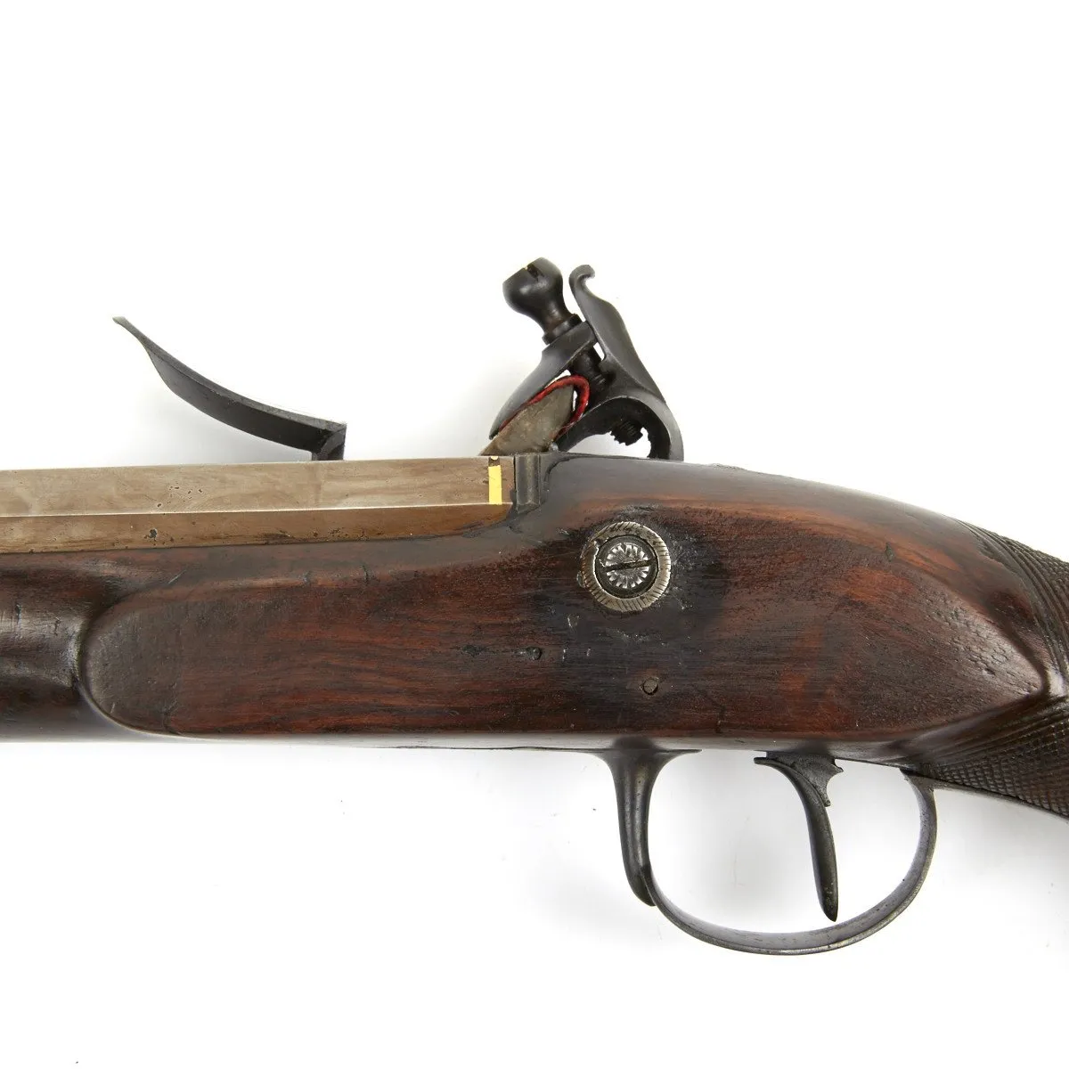 Original 19th Century English Flintlock Dueling Pistol with Set Trigger by H.W. Mortimer - circa 1810