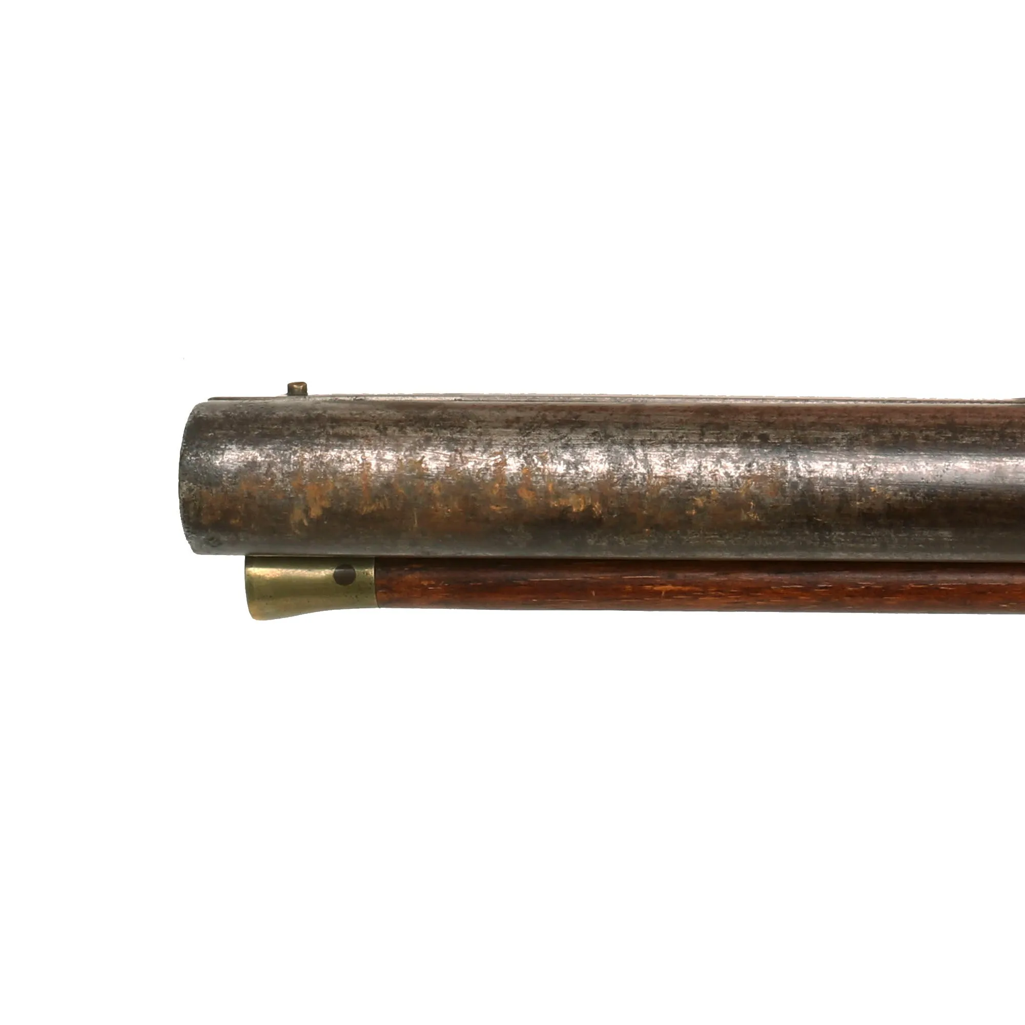 Original British 11 Bore Double Barrel Percussion Shotgun by W. Farot with Massive 46" Damascus Barrels - circa 1850