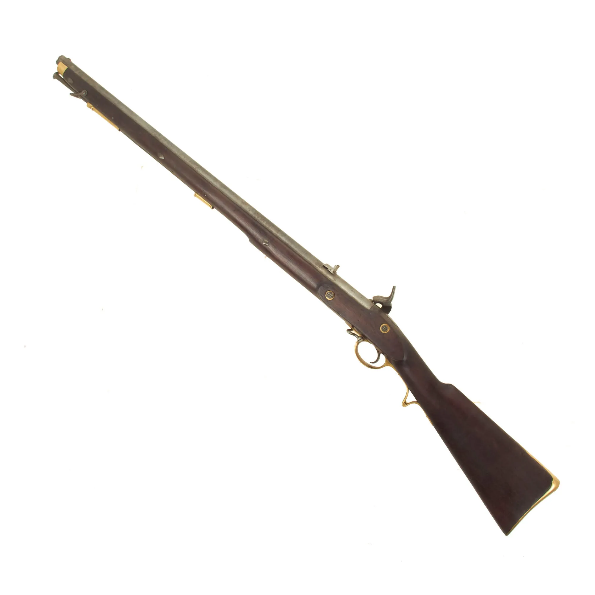 Original British P-1847 2nd Pattern Side Action Lock Brunswick 2-Groove Percussion Rifle with British Proofs