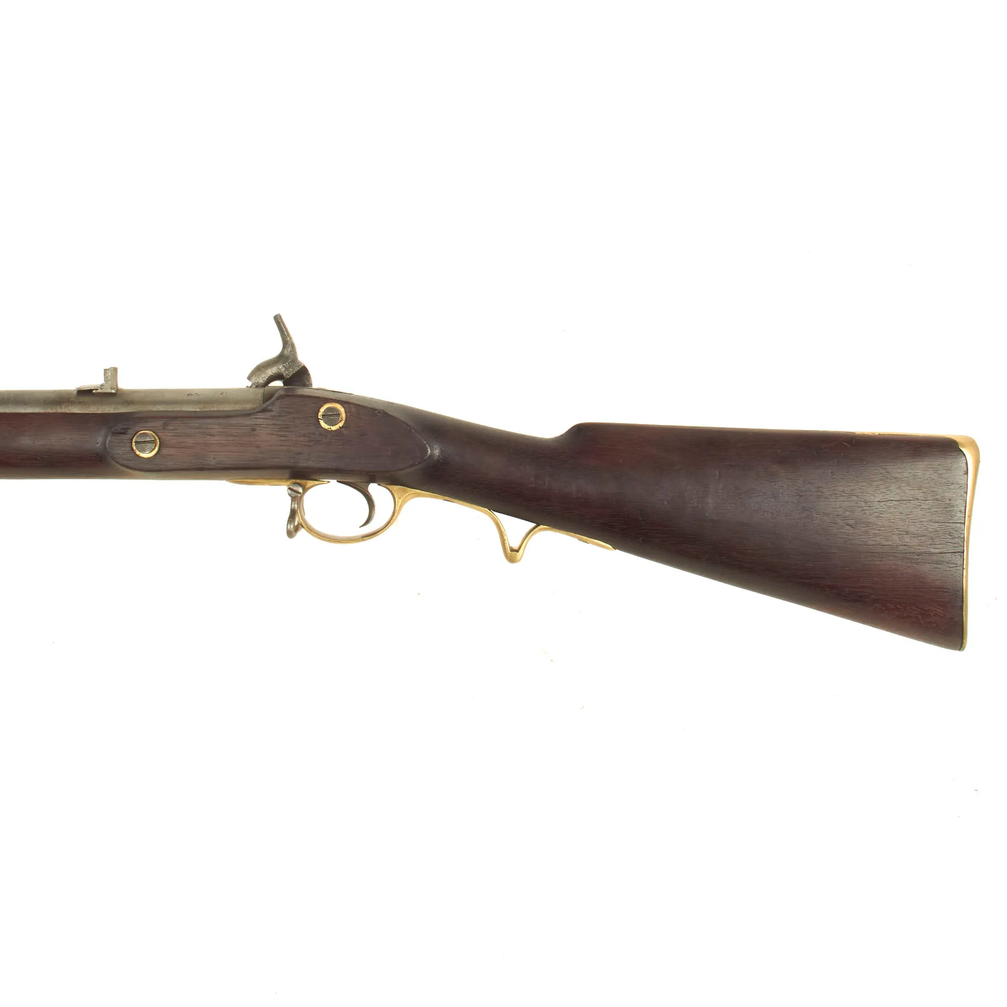 Original British P-1847 2nd Pattern Side Action Lock Brunswick 2-Groove Percussion Rifle with British Proofs