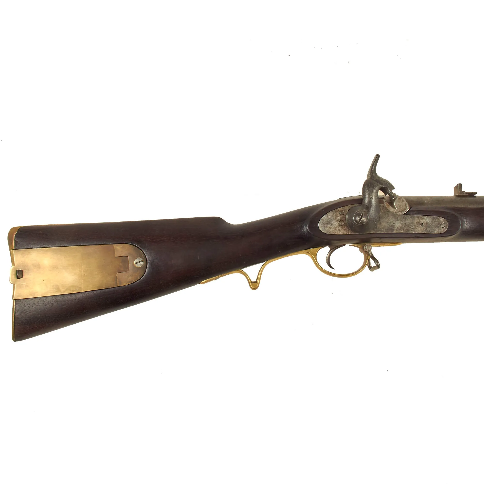 Original British P-1847 2nd Pattern Side Action Lock Brunswick 2-Groove Percussion Rifle with British Proofs