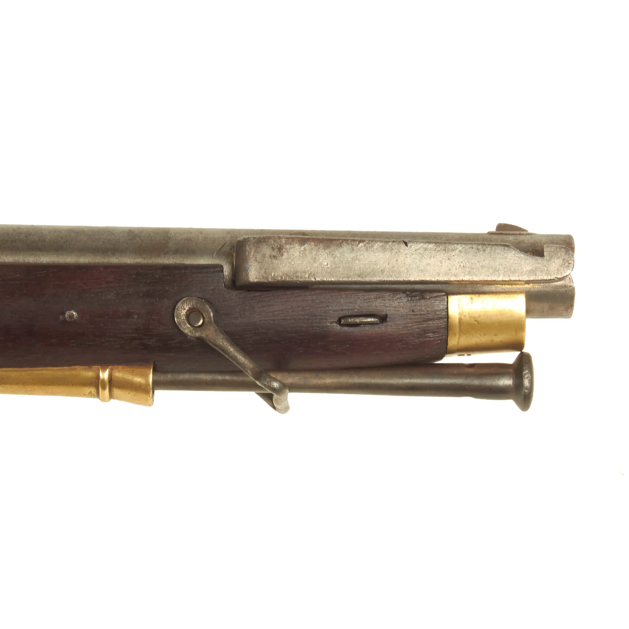 Original British P-1847 2nd Pattern Side Action Lock Brunswick 2-Groove Percussion Rifle with British Proofs