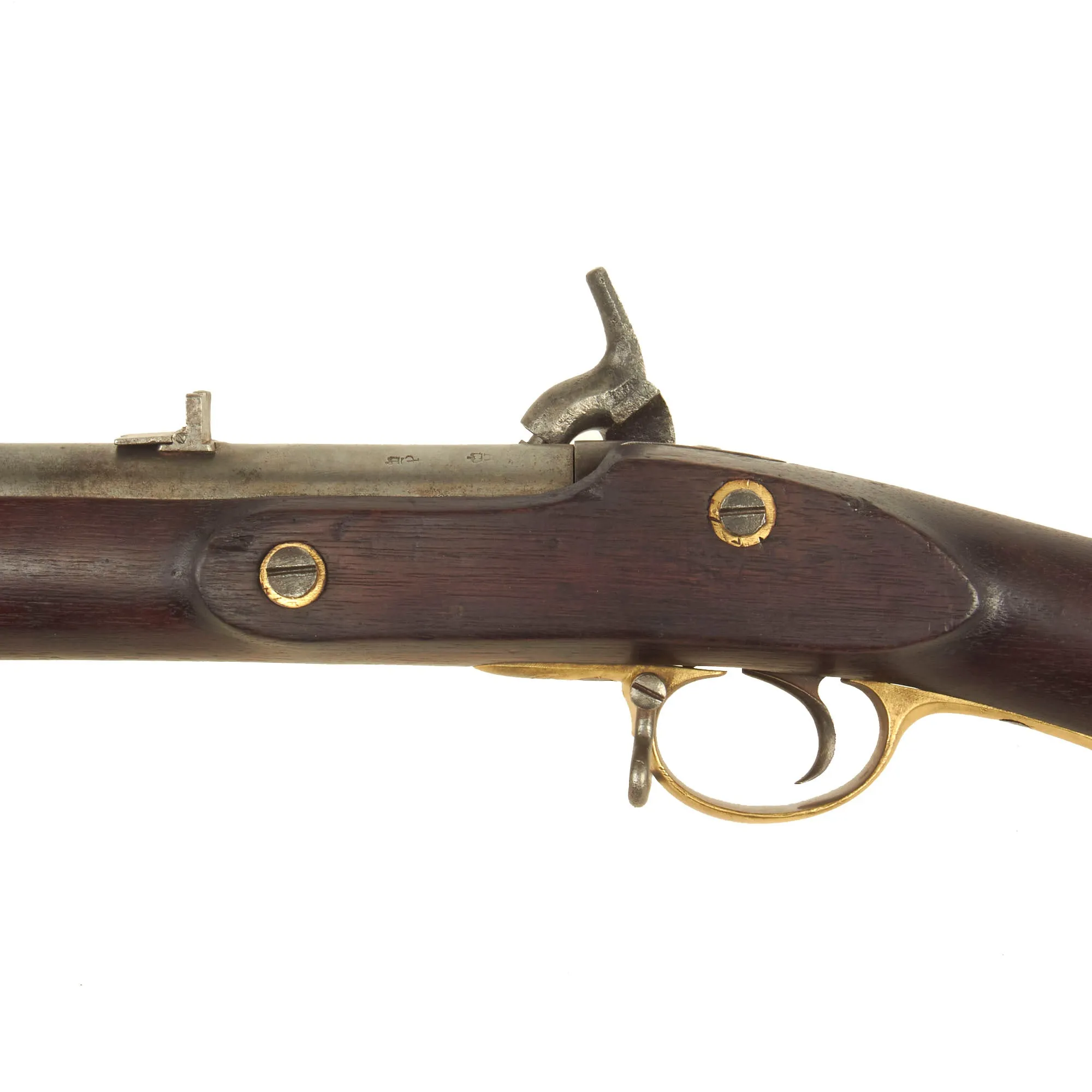 Original British P-1847 2nd Pattern Side Action Lock Brunswick 2-Groove Percussion Rifle with British Proofs