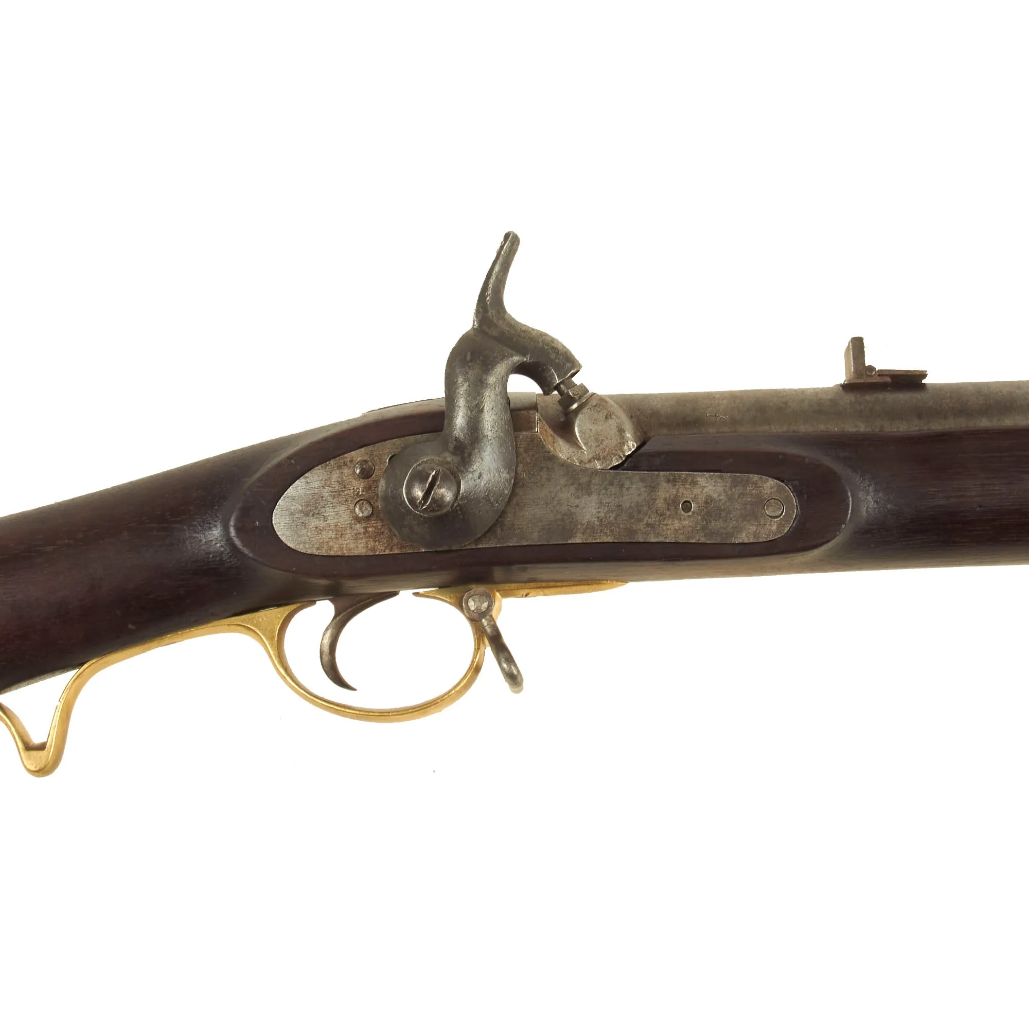 Original British P-1847 2nd Pattern Side Action Lock Brunswick 2-Groove Percussion Rifle with British Proofs