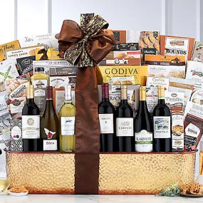 Premium California Wine Collection: Gourmet Wine Basket