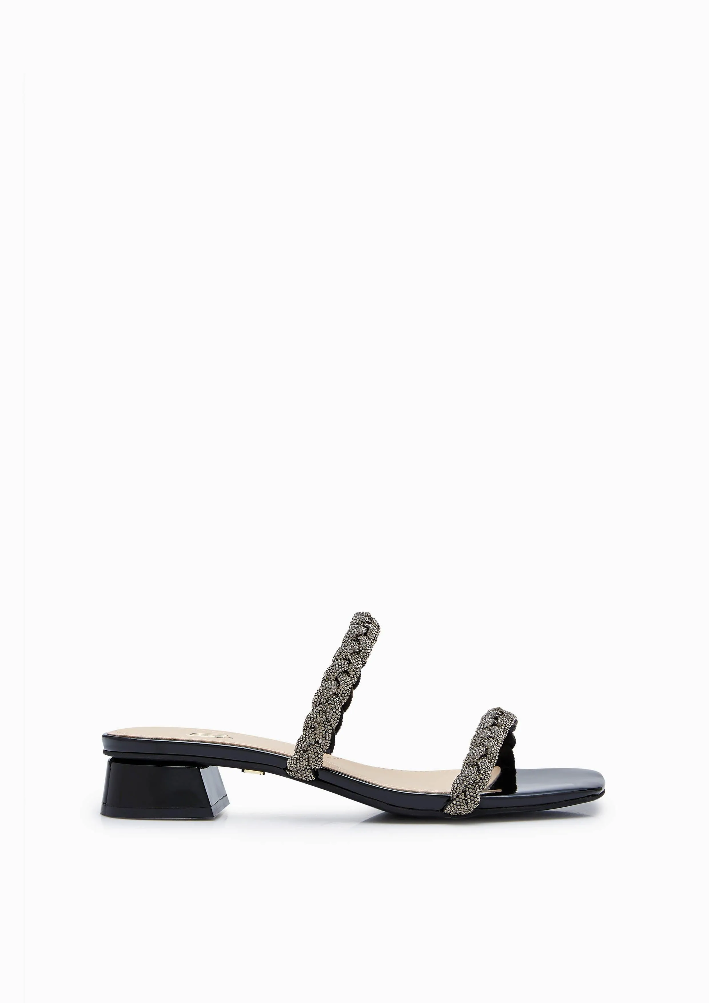 Promise Infinite Low Heel Sandals Black