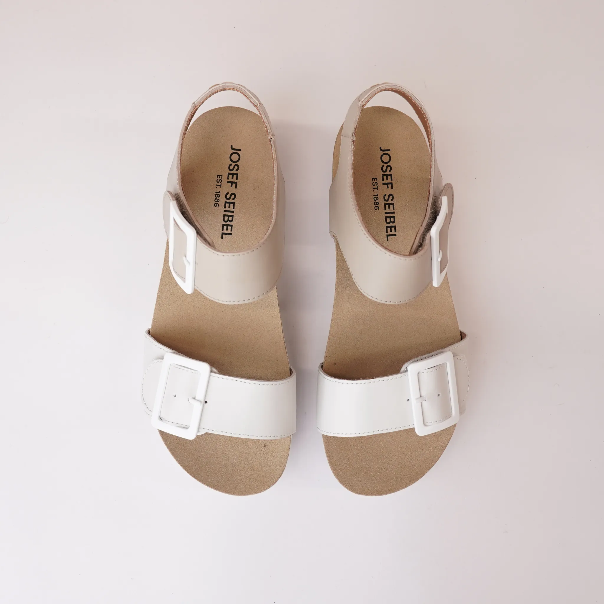 Quinn 02 Off White Kombi Leather Sandals