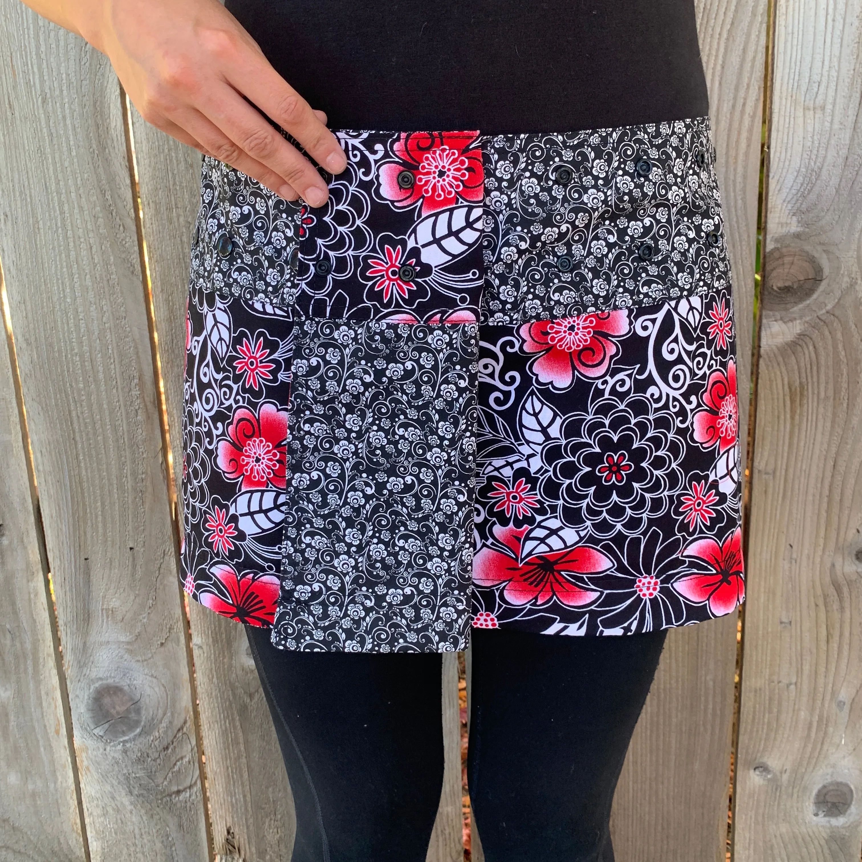 Red Betty Floral Athletic Skirt