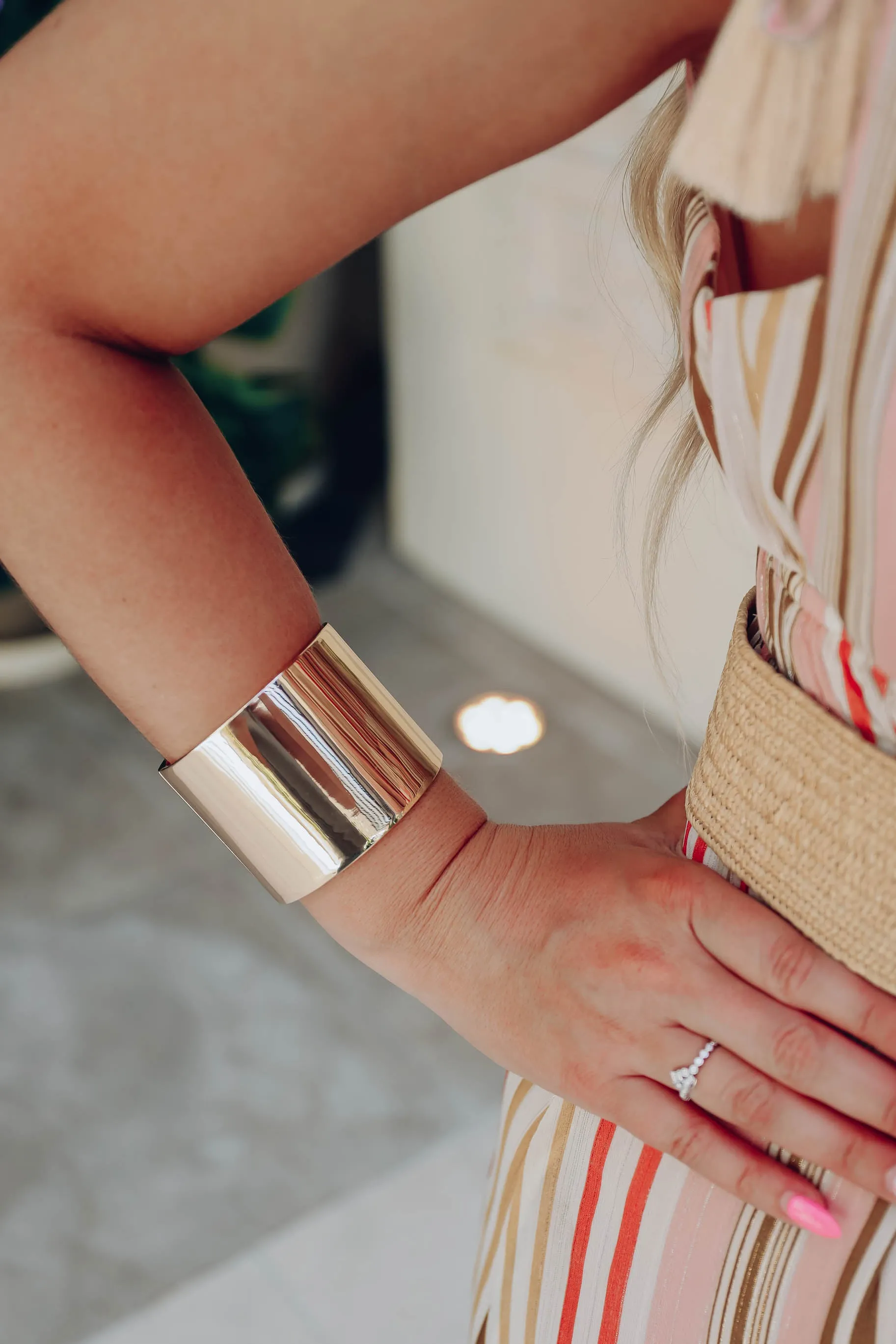 Resort Chic Wide Cuff Bracelet