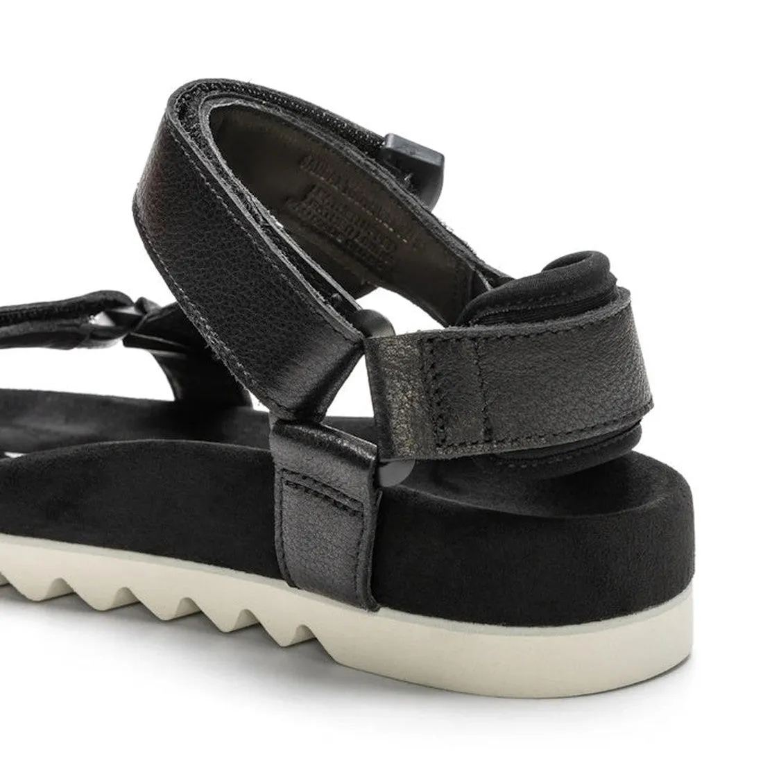 Rollie Womens Sandal Tooth Wedge Black