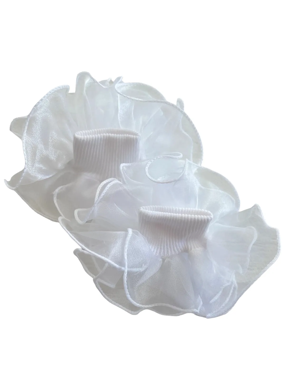 Ruffle Tutu Socks, White