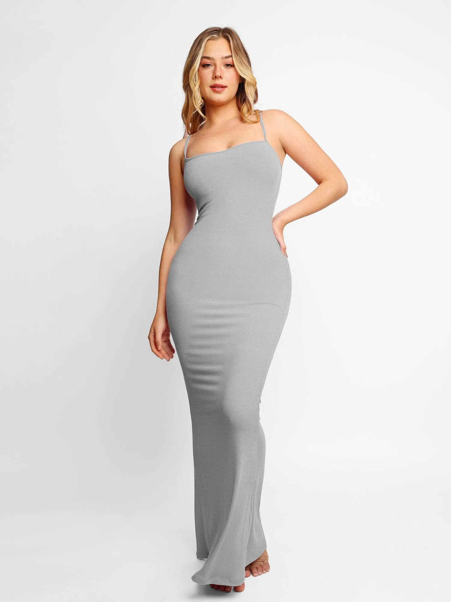 Shapewear Modal Slimming Maxi Slip Dress For Insiders