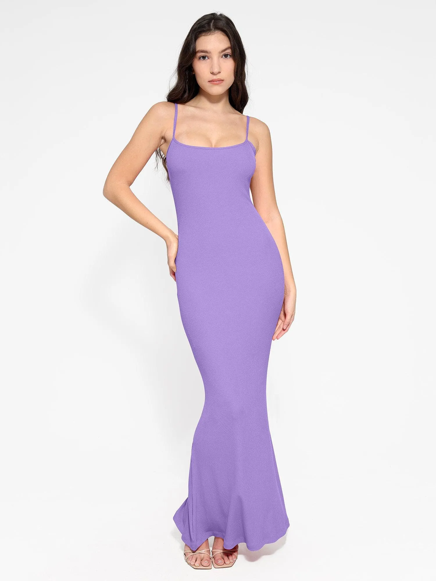 Shapewear Modal Slimming Maxi Slip Dress For Insiders