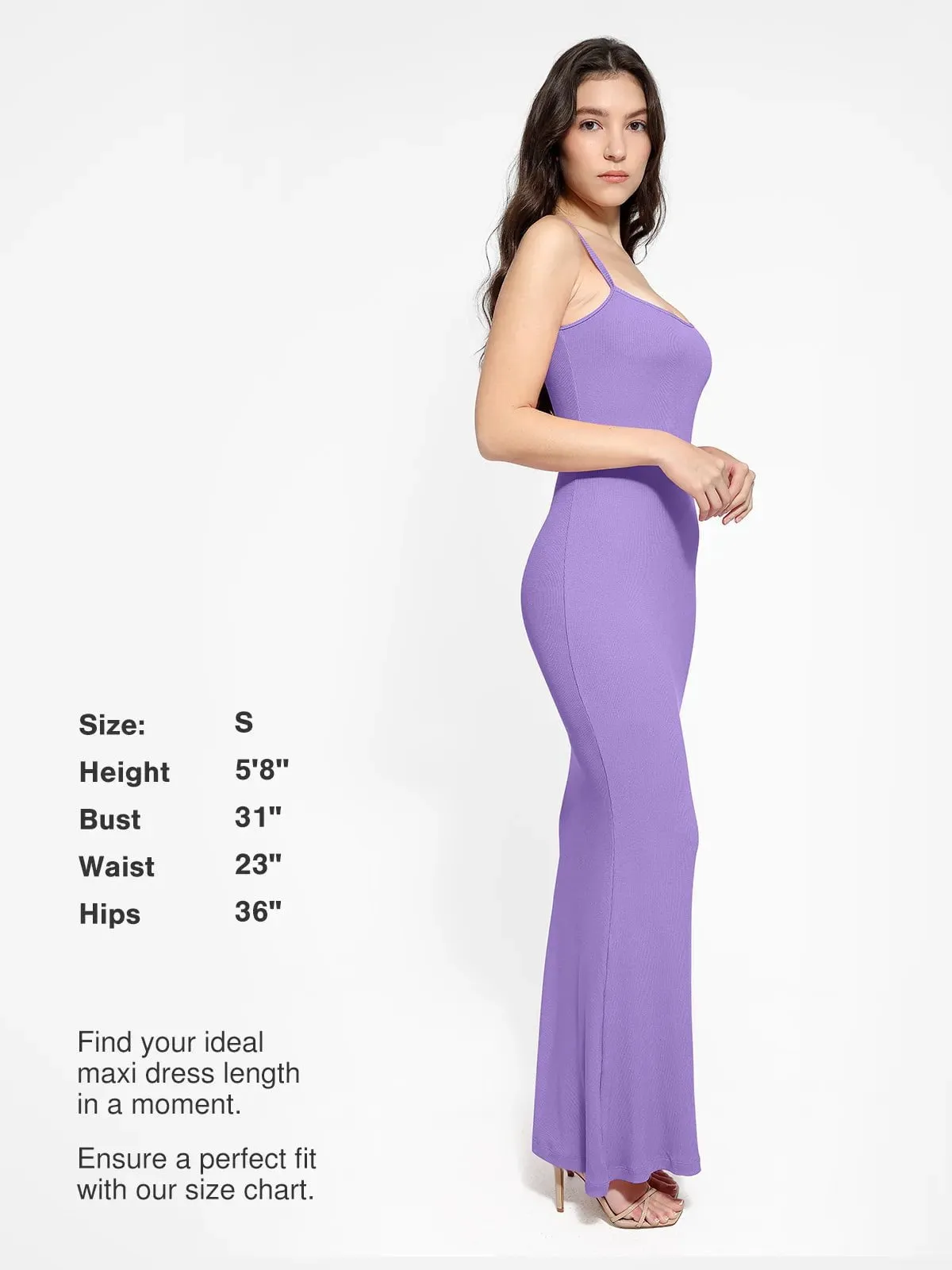 Shapewear Modal Slimming Maxi Slip Dress For Insiders