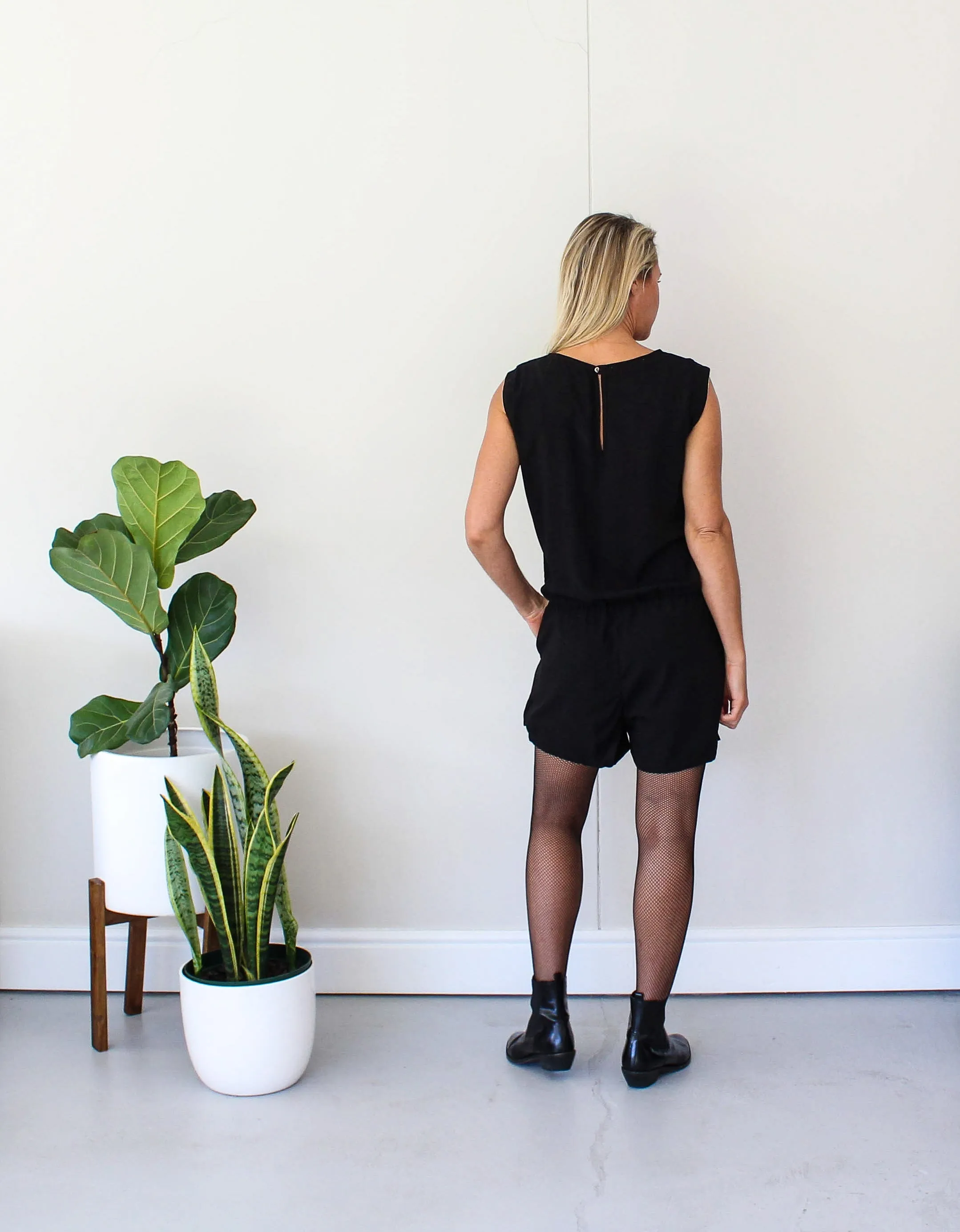 Short Romper - Black