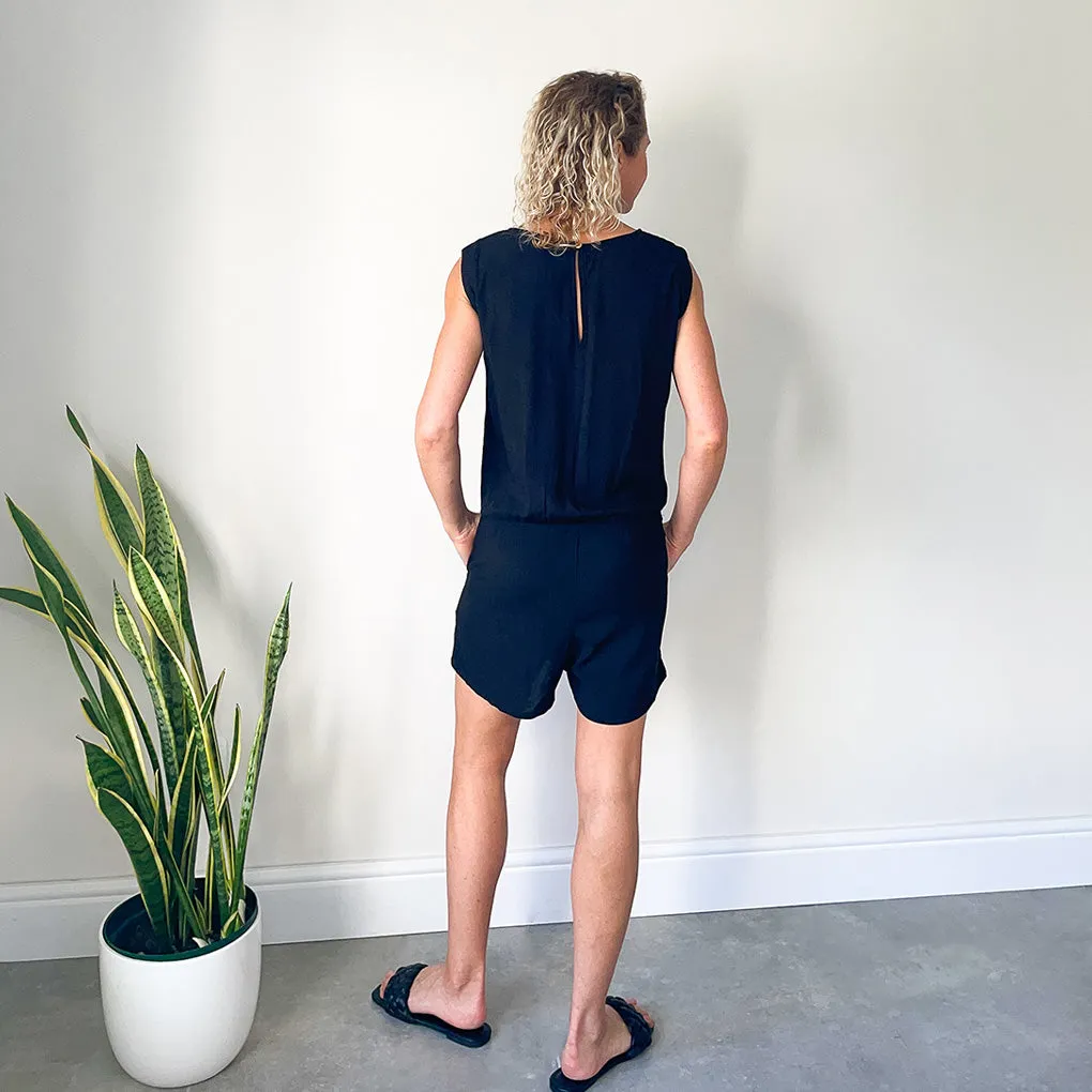 Short Romper - Black