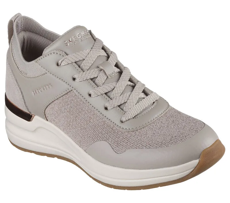 Skechers Womens Billion 2 Winning Streak Shoe Taupe