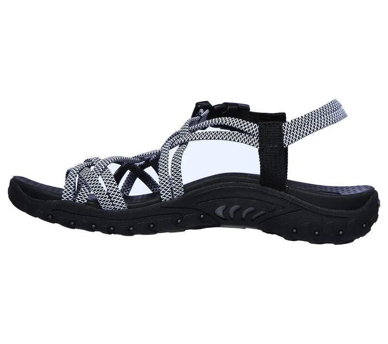 Skechers Womens Reggae Irie Mon Black White