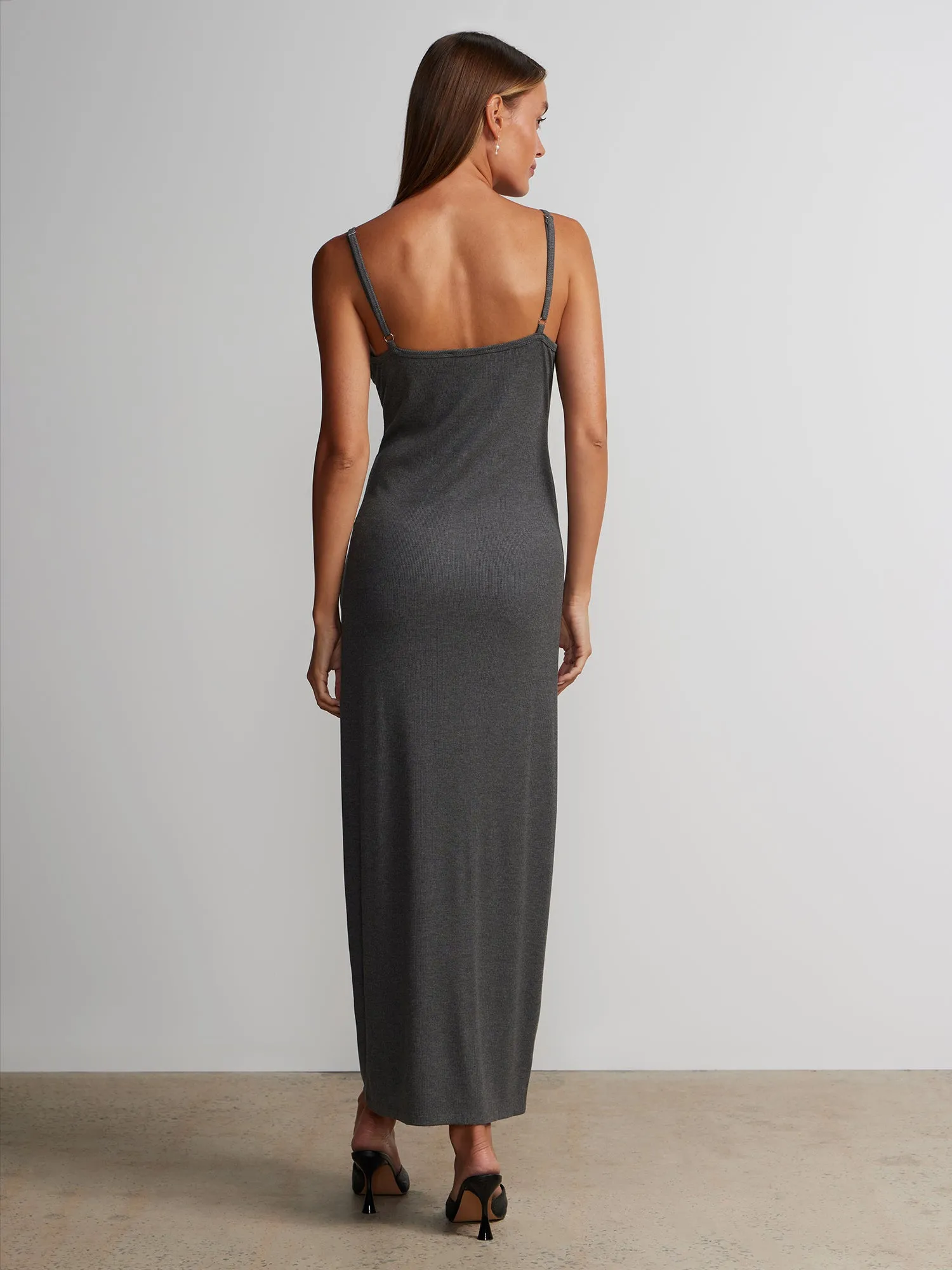 Sleeveless Scoop Neck Lounge Maxi Dress