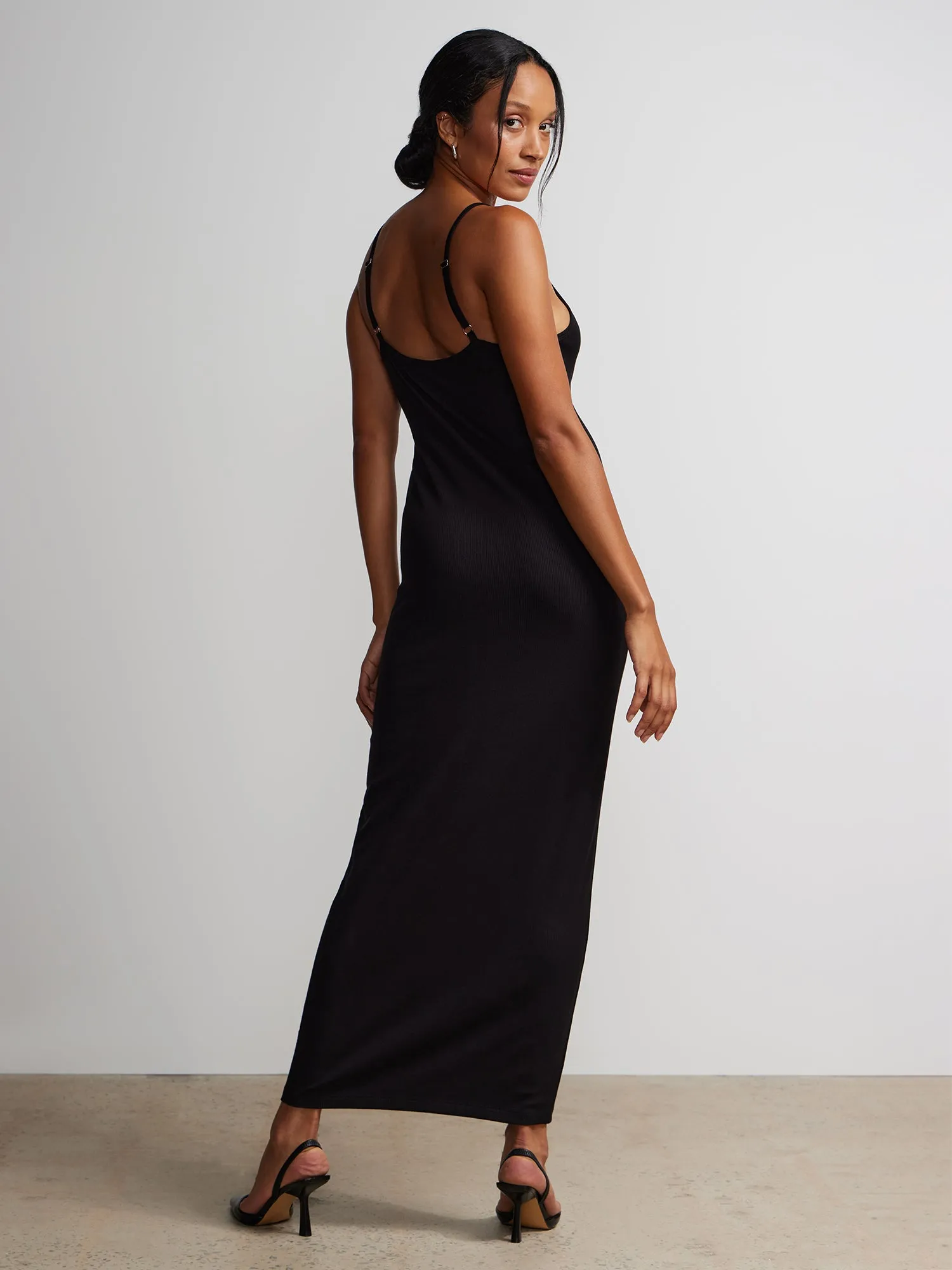 Sleeveless Scoop Neck Lounge Maxi Dress