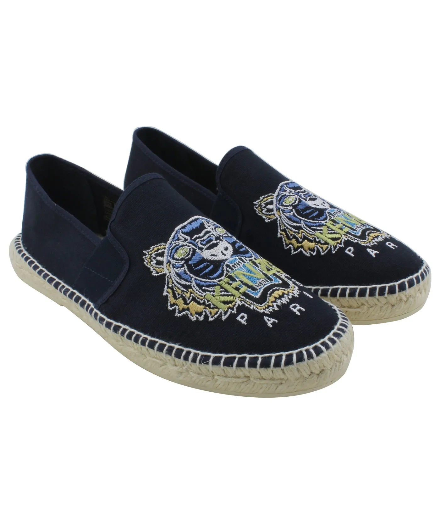 Slit On Tiger Canvas Espadrilles