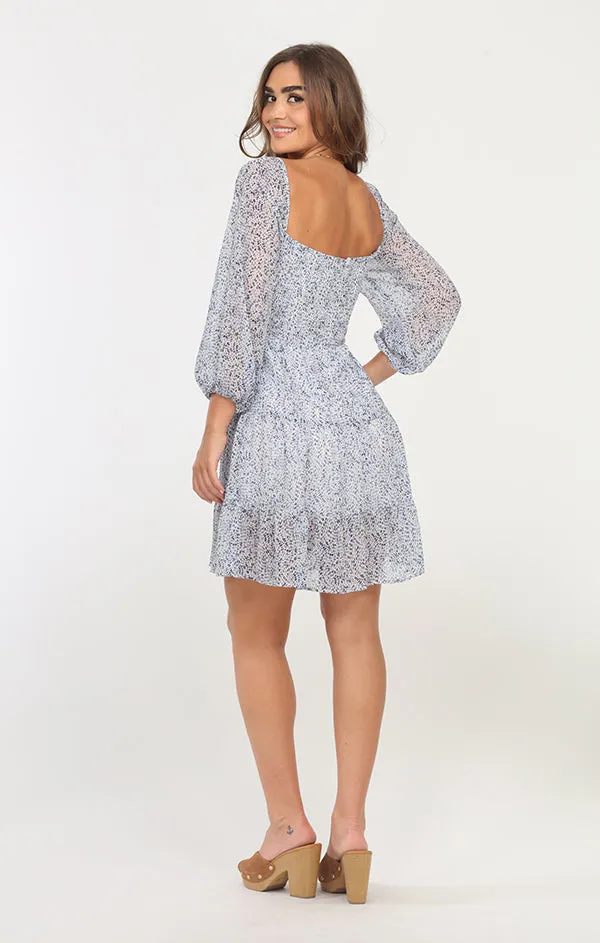 Smocked Long Sleeve Dress