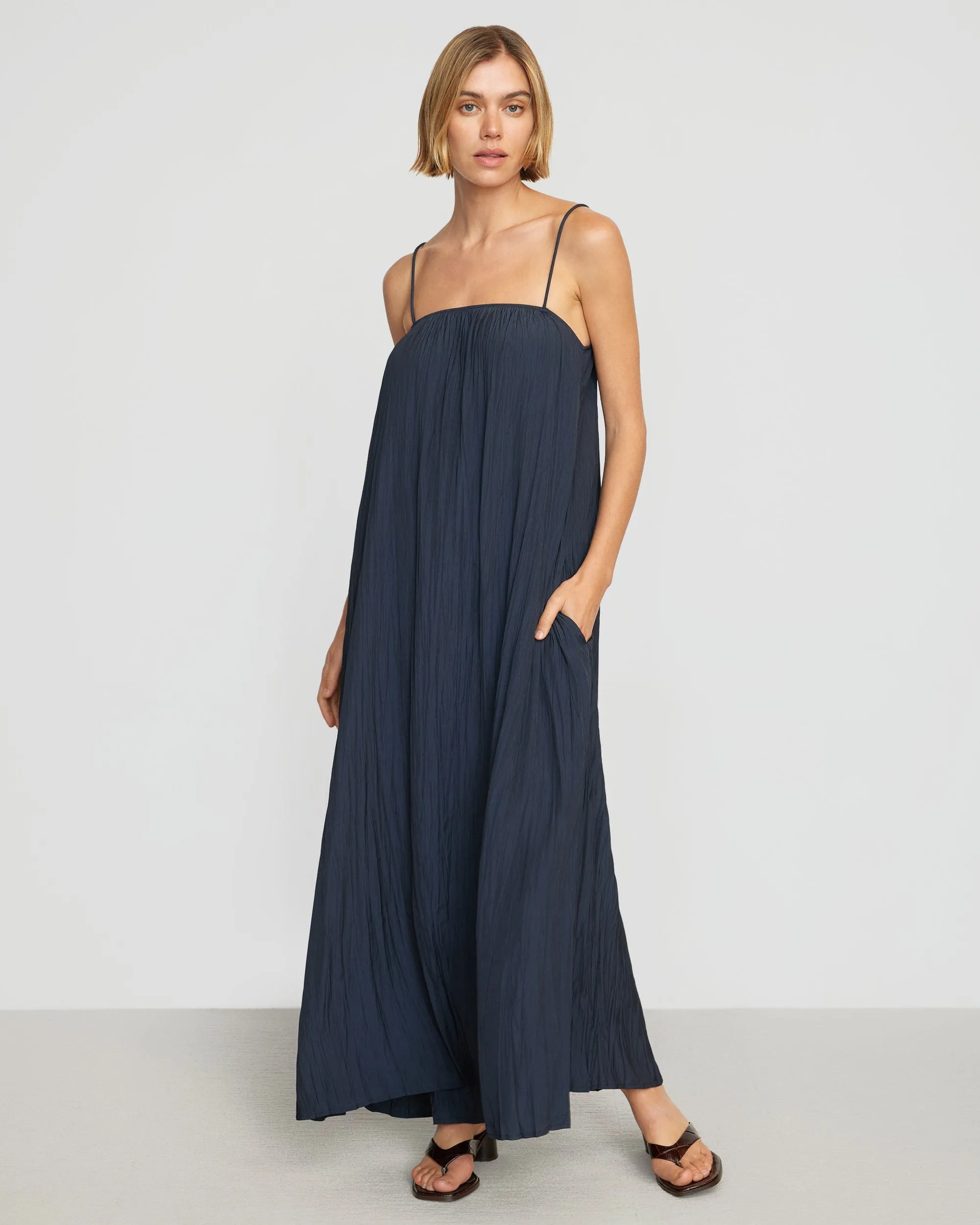 Solange Crinkled Maxi Dress