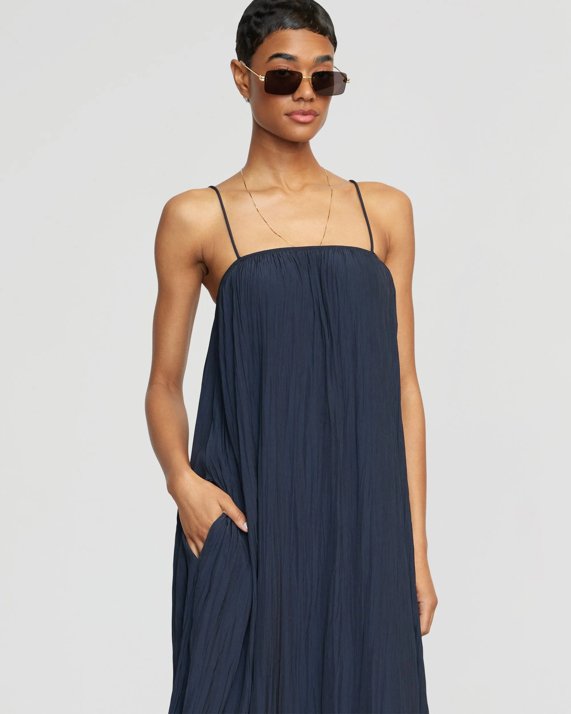 Solange Crinkled Maxi Dress