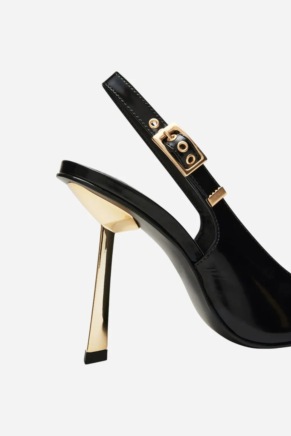 Steve Madden Divine Pump in Black Leather