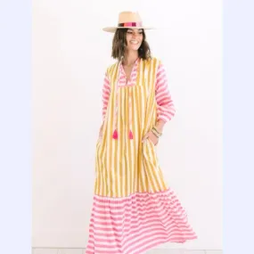 Striped Day To Night Beach Dress