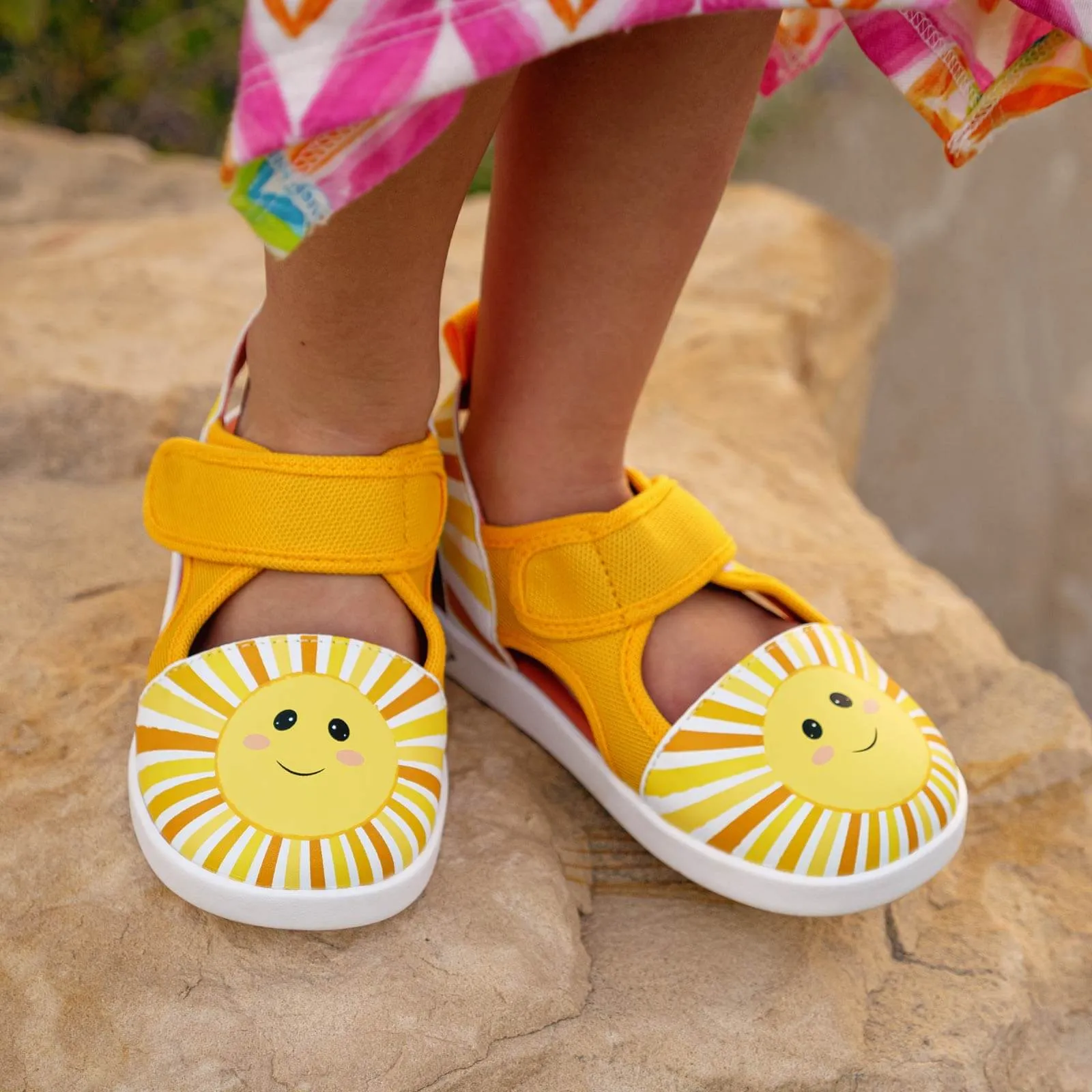 Sunshine Squeaky Toddler Sandals | Yellow