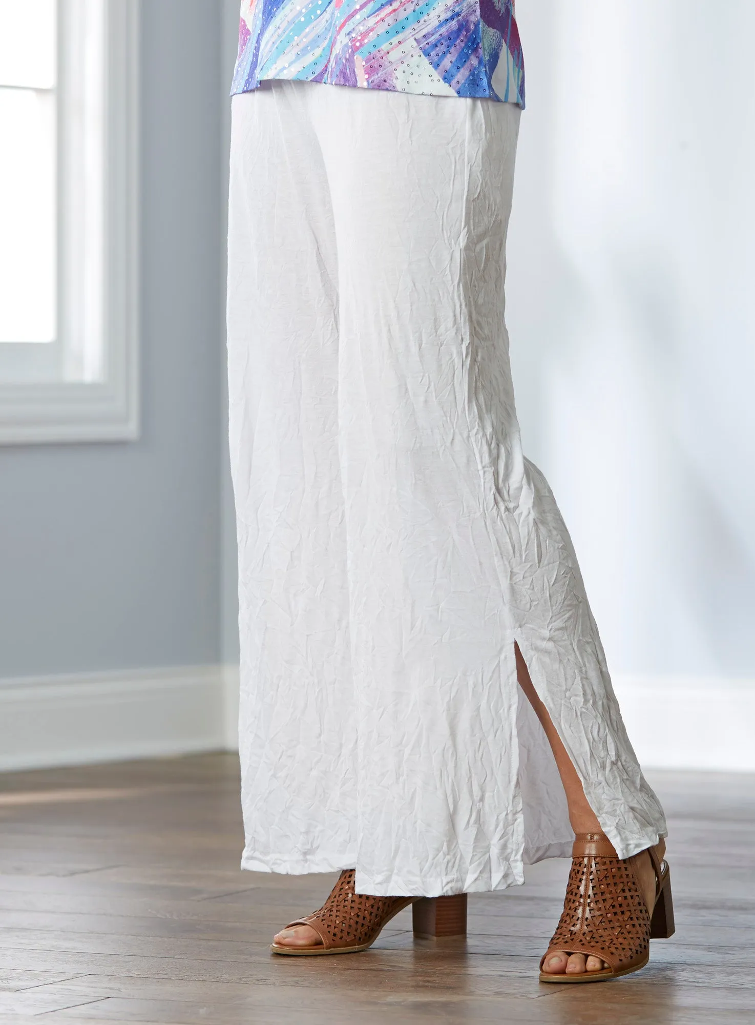 Swing Step Wide-Leg Pants