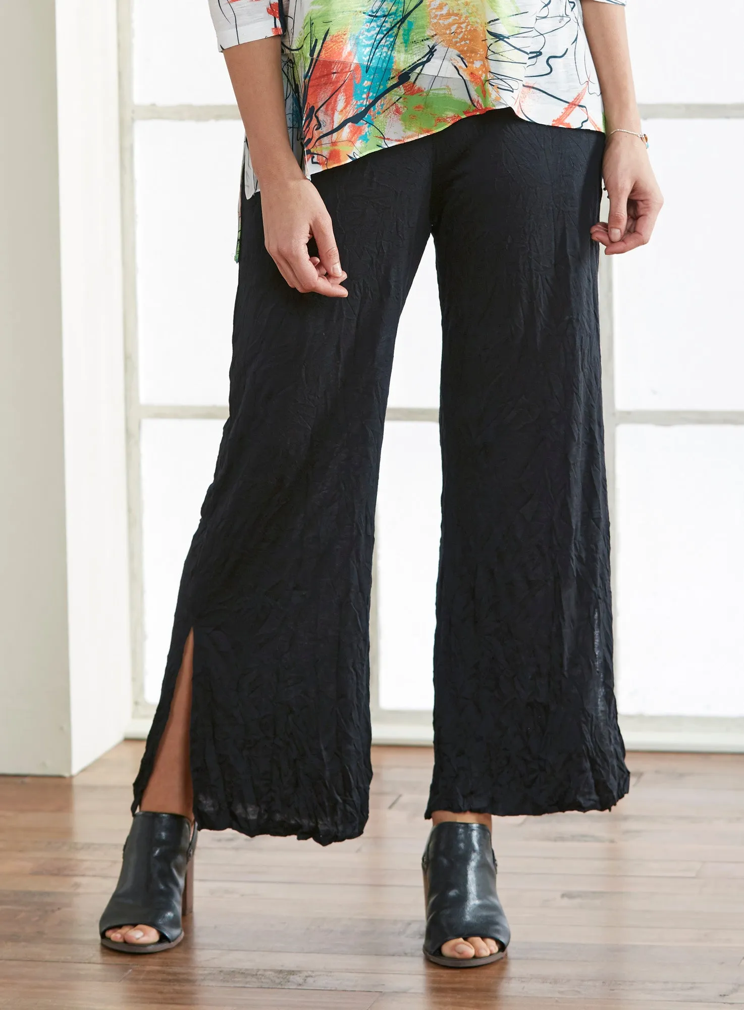 Swing Step Wide-Leg Pants