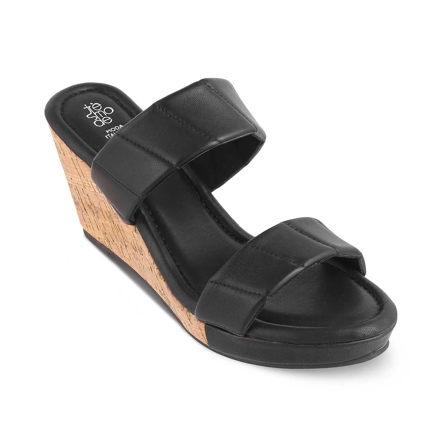 The Hacks Black Women's Dress Wedge Sandals Tresmode