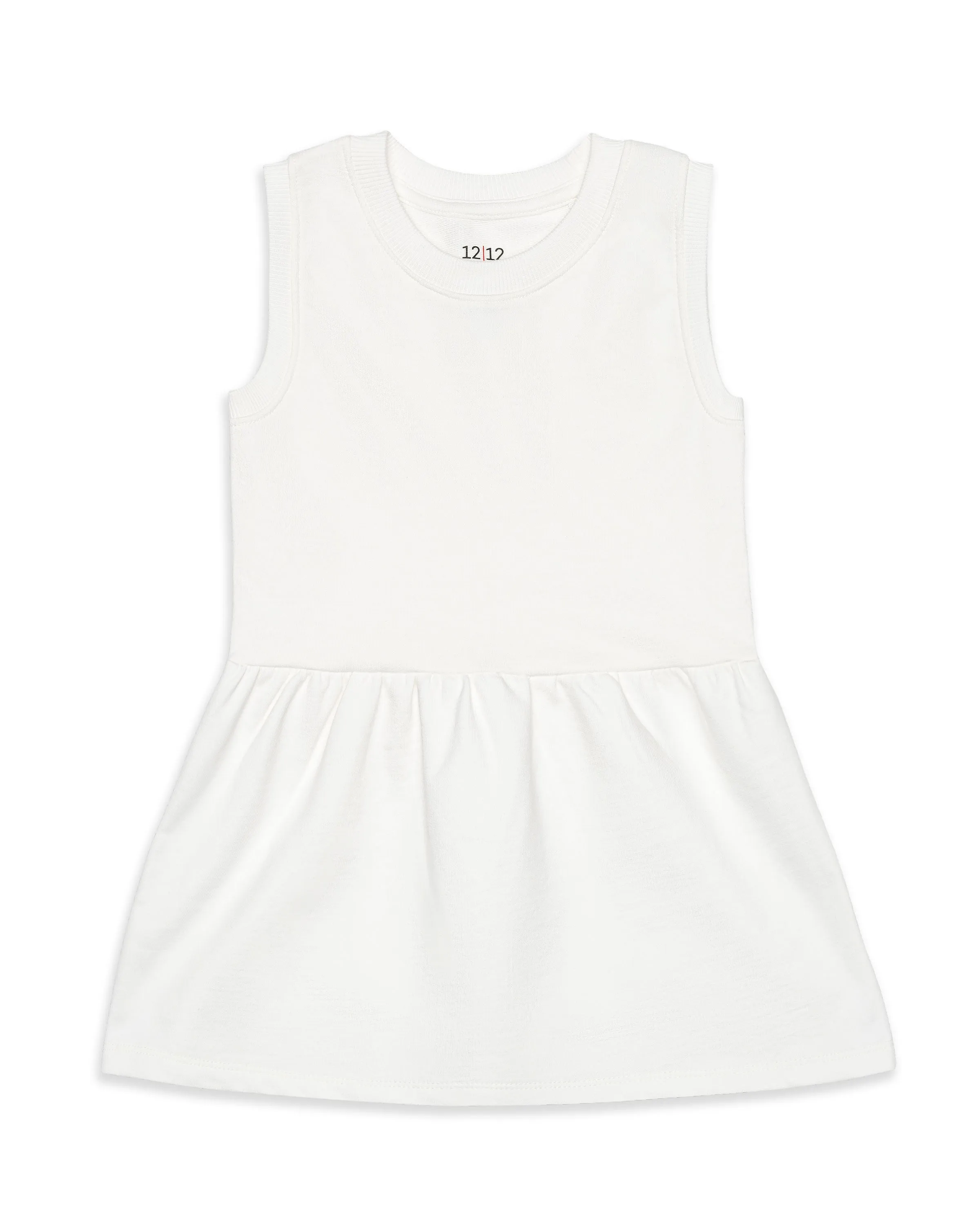 The Organic Tank Terry Dress [White]