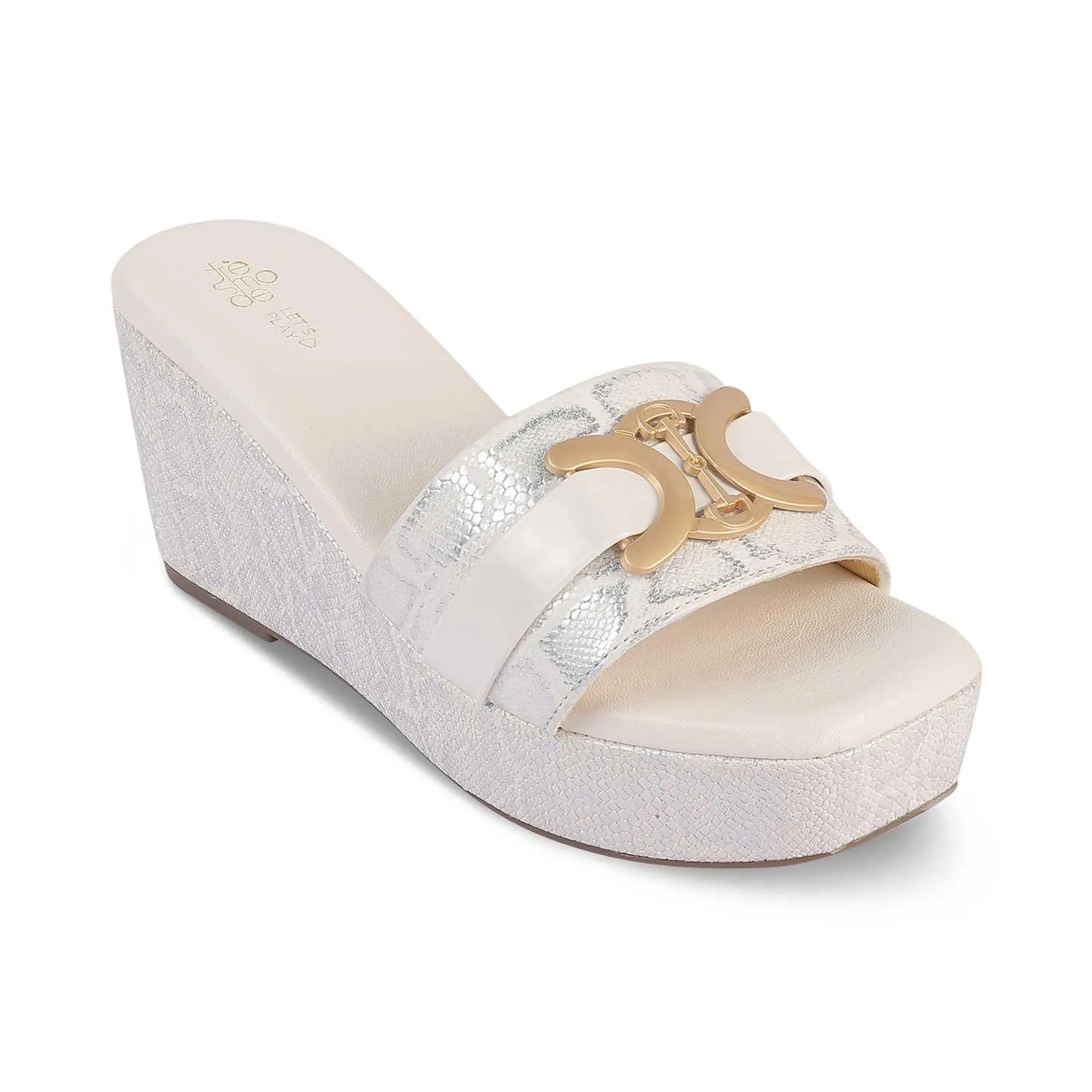 The Sbo White Women's Dress Wedge Sandals Tresmode