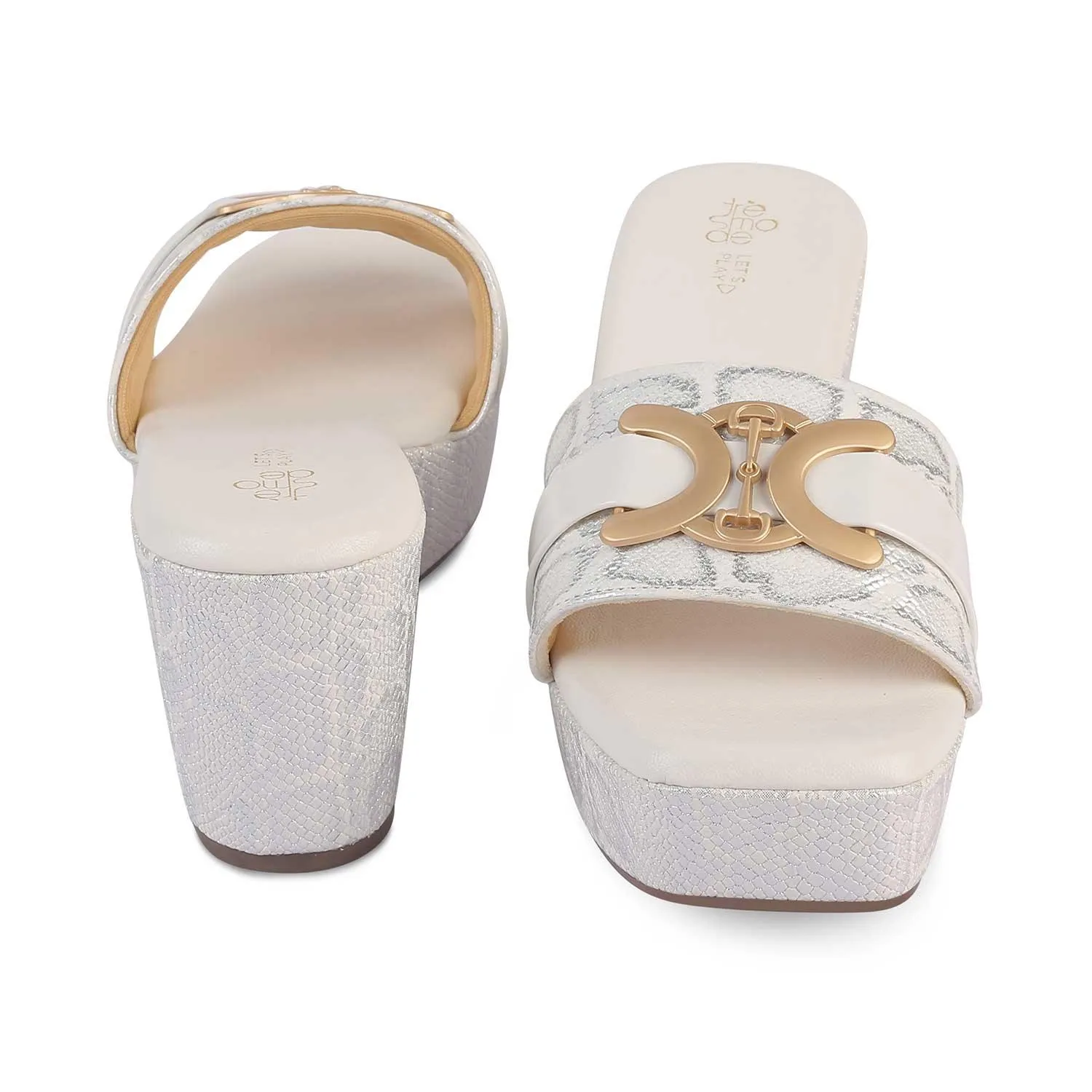 The Sbo White Women's Dress Wedge Sandals Tresmode