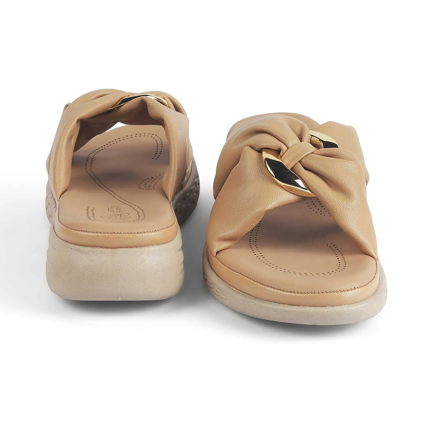 Tresmode Has Beige Women's Casual Wedge Sandals