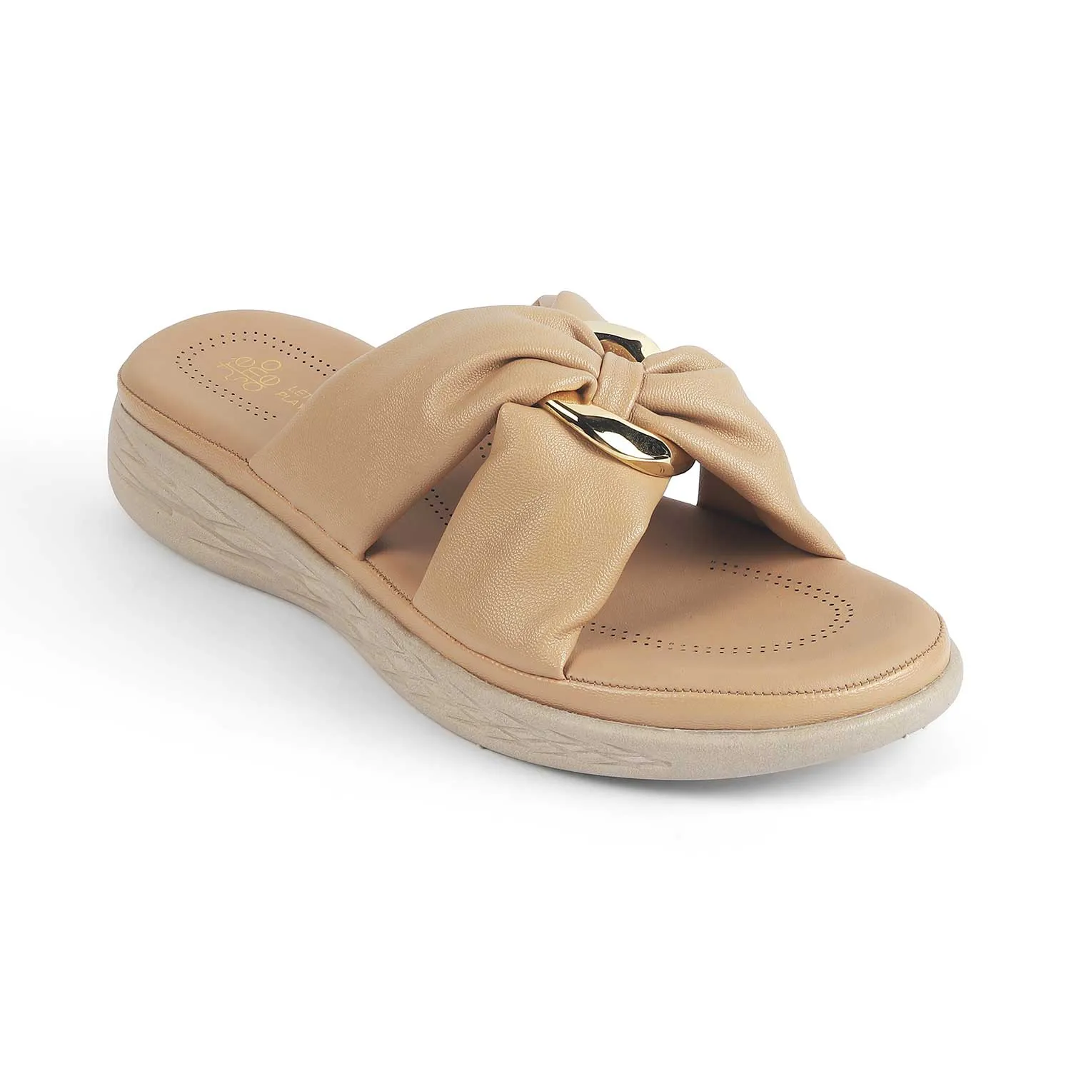 Tresmode Has Beige Women's Casual Wedge Sandals