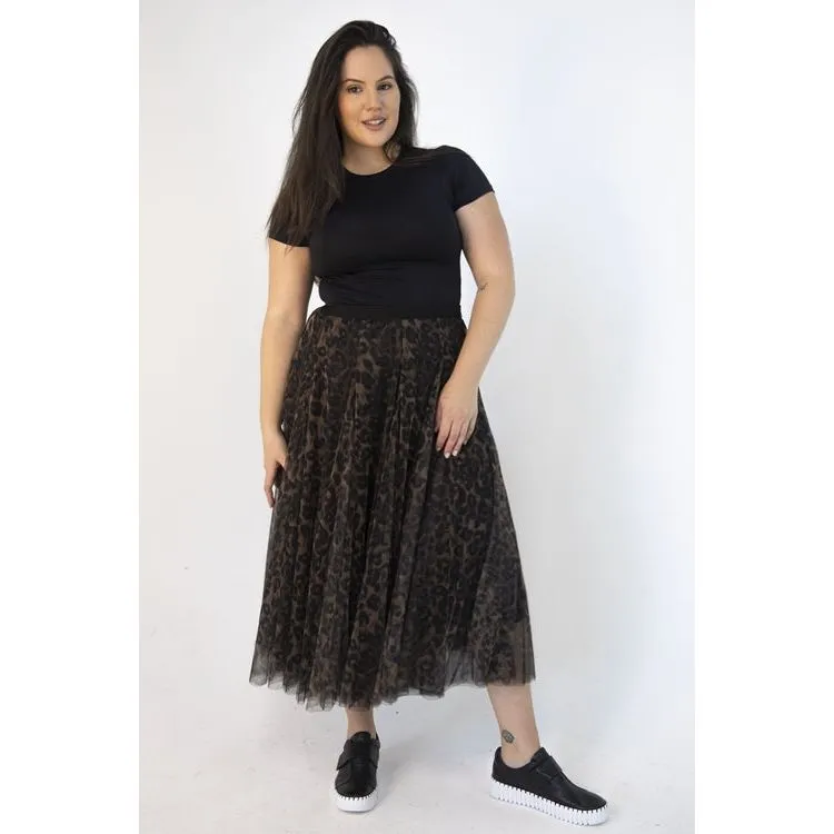 Tulle Skirt - Leopard