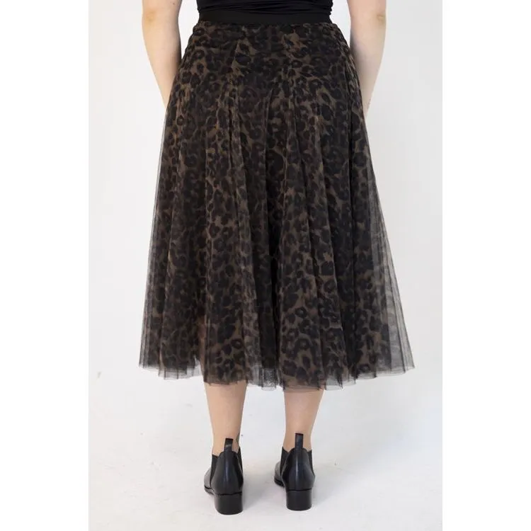 Tulle Skirt - Leopard