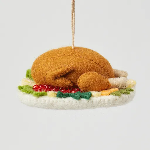 Turkey Dinner Plate Ornament