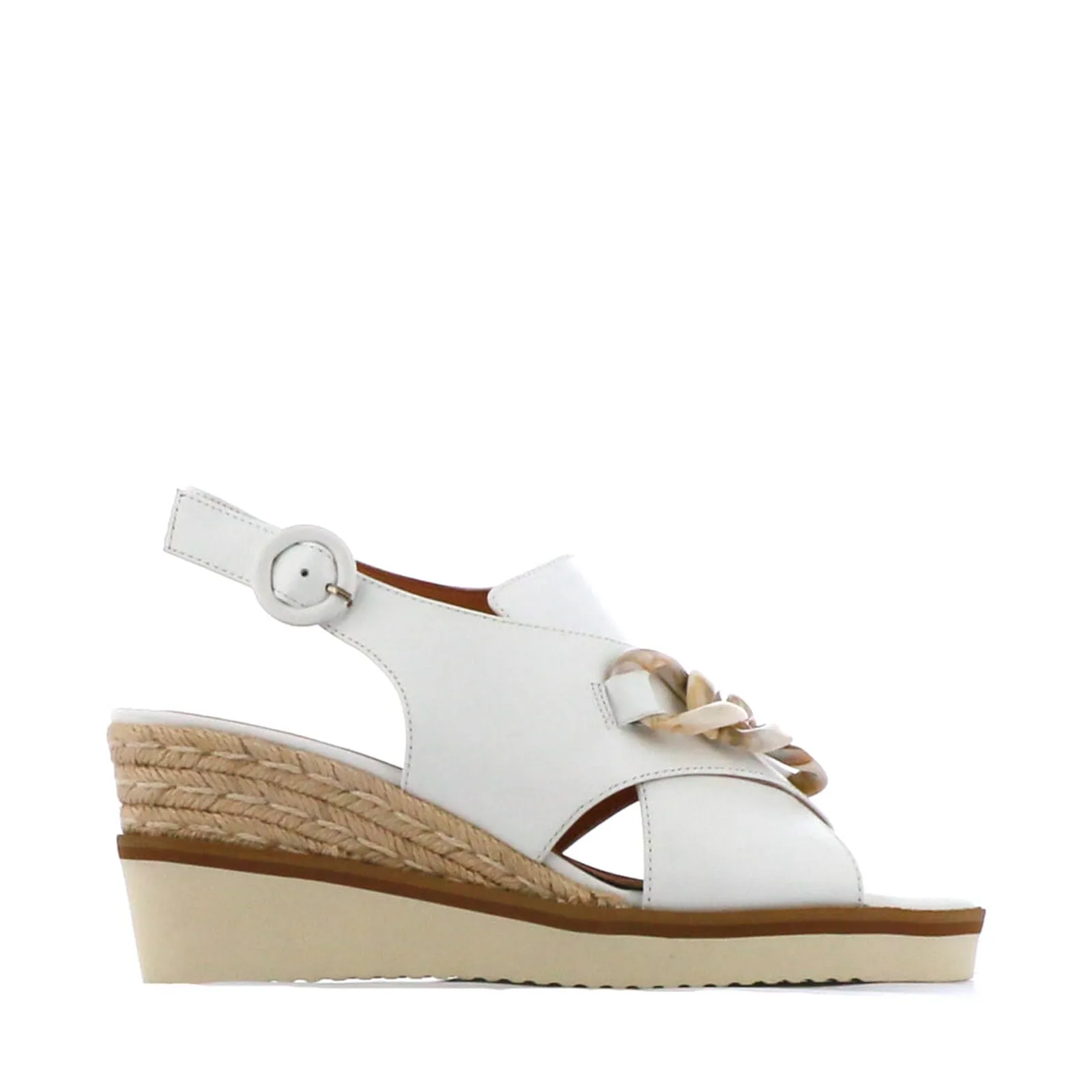 WAYFARER LEATHER WEDGE SANDALS