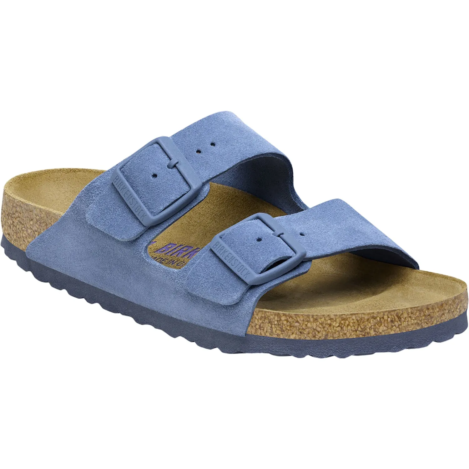 Women's Birkenstock Arizona Soft Footbed Elemental Blue Suede